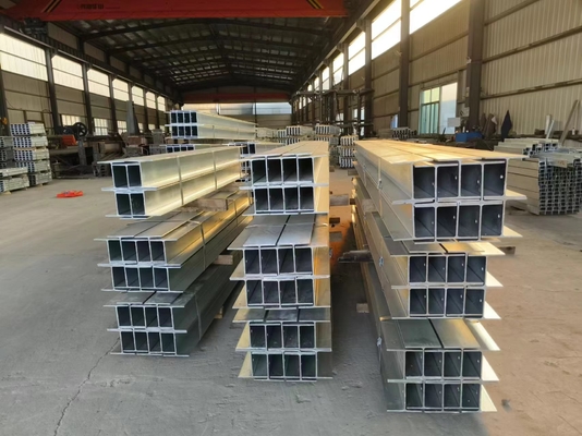 Gegalvaniseerd staal H-afdeling staalbalken warmgewalst voor de bouw van beugelwanden