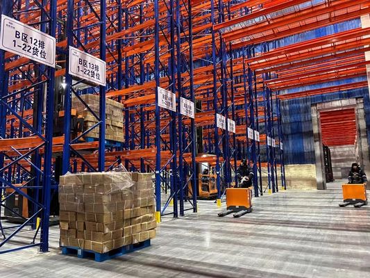 Warehouse 2-5 Levels Steel Pallet Rack Met Corrosie Bescherming En Afneembare Draad Mesh Decking Steel Shelf Tray